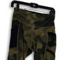 Womens Green Black Camouflage High Waist Pull-On Compression Leggings Sz S image number 3
