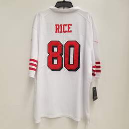 Nike Men's San Francisco 49ers Jerry Rice #80 White Jersey Sz. 2XL (NWT)