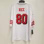 Nike Men's San Francisco 49ers Jerry Rice #80 White Jersey Sz. 2XL (NWT) image number 1
