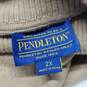 Pendleton Light Brown Wool Turtleneck Sweater Size 2X image number 3