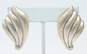 Artisan 925 Sterling Silver Statement Earrings & Abalone Panel Bracelet 34.0g image number 3
