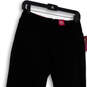NWT Womens Black Tummy Control Flat Front Straight Leg Dress Pants Size 2S image number 3