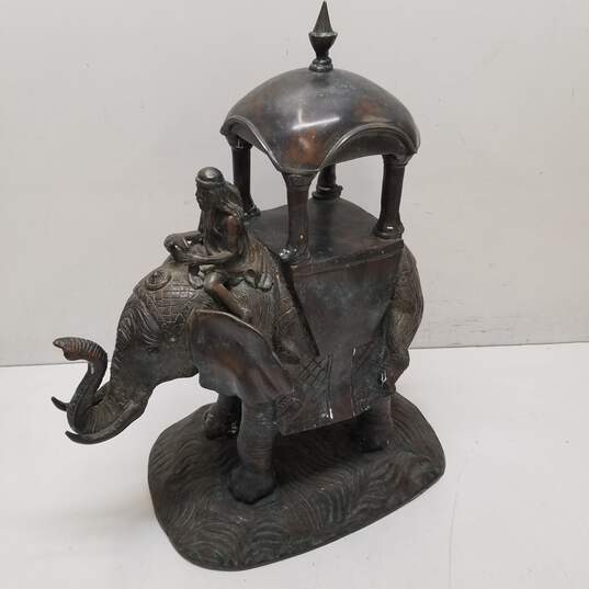 Maitland Smith Brass Elephant Sculpture Made in Thailand image number 1