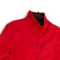 Mens Red Long Sleeve Mock Neck Front Pocket Full-Zip Jacket Size Small image number 3