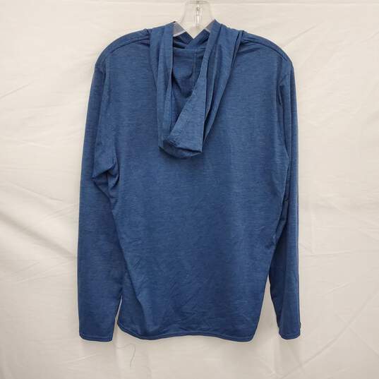Patagonia Men's Long Sleeve & Hood Heather Blue Sweatshirt Size M image number 2