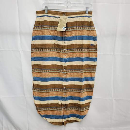 NWT Kavu WM's 100% Cotton Von Multi-Colored Lafei Nier Skirt Size S image number 1