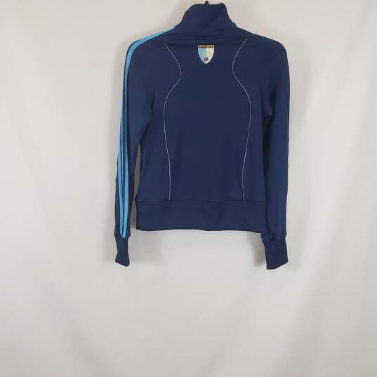 Adidas Women Argentina Soccer Track Jacket Small NWT image number 2