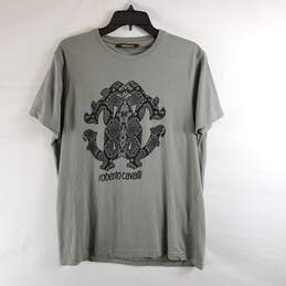 Roberto Cavalli Men Grey T-Shirt XL
