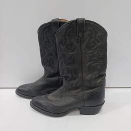 Tony Lama Men's Ranchin' Ropin' Riding Black Leather Western Boots Size 10.5D` alternative image