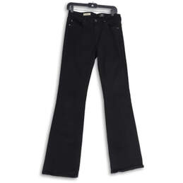 Womens The Angel Black Denim Dark Wash Stretch Bootcut Jeans Size 29R
