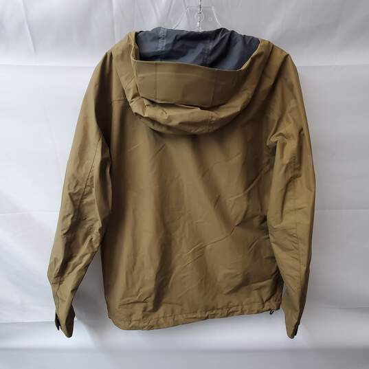 Filson Tan Brown Hooded Rain Jacket Size XS image number 2
