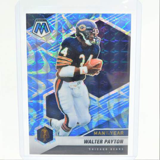2021 HOF Walter Payton Panini Mosaic Reactive Blue Prizm Chicago Bears image number 1