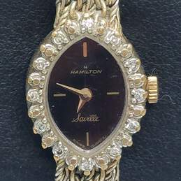 Antique Hamilton Diamond 8086 Crystal Bracelet Ladies Swiss Quartz Watch