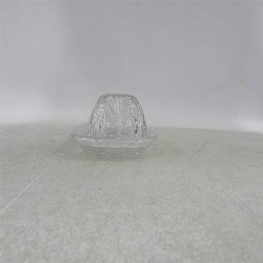Marquis by Waterford Crystal Canterbury Pattern Covered Butter Dish image number 1