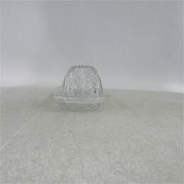Marquis by Waterford Crystal Canterbury Pattern Covered Butter Dish