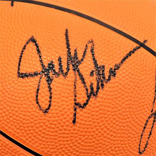 1990-91 Milwaukee Bucks Team Signed Basketball image number 7