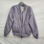 Prana's WM's Diva Vapor Grey Quilted & Fleece Lining Varsity Jacket Size M image number 1