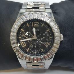 Rare Authentic Guess 38mm Case Crystal Bezel Chronograph Ladies U17511L1 Quartz Watch alternative image