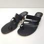 Vince Camuto Moentha Black Leather Mule Sandal Kitten Heels Shoes Size 8.5M image number 1