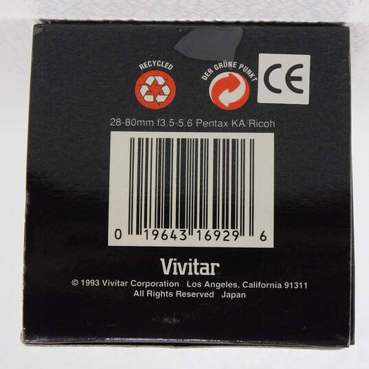 Vivitar 28-80mm Zoom f3.5-5.6 Macro Lens For Pentax IOB image number 8