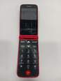 Alcatel Red Jitterbug Flip Cell Phone w/ Charger image number 4