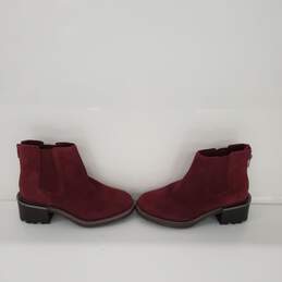Women Vince Camuto Ankle Bootie Size-7 new (Maroon) alternative image