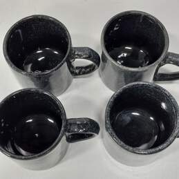 Bundle Of Vintage Ceramc Grey Teapot, Creamer, Sugar Bowl And 4 Mugs alternative image
