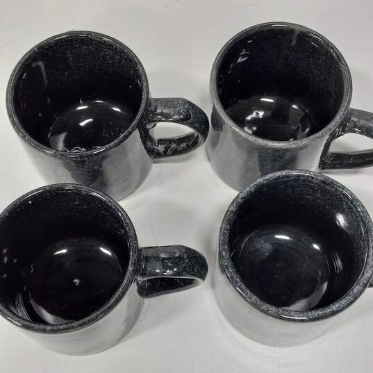 Bundle Of Vintage Ceramc Grey Teapot, Creamer, Sugar Bowl And 4 Mugs image number 2