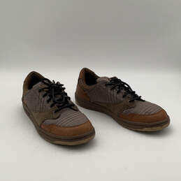 Mens Brown Round Toe Low Top Lace-Up Casual Sneaker Shoes Size 11 M alternative image