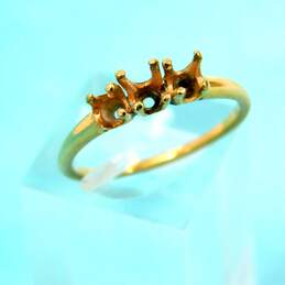 14K Yellow Gold Vintage Ring Setting 1.8g