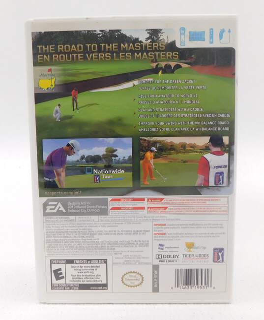 Tiger Woods PGA Tour 12: The Masters Wii CIB image number 3
