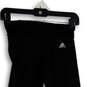 Womens Black Flat Front Elastic Waist Climalite Cropped Leggings Size XS image number 4