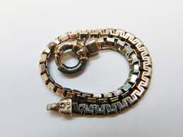 Milor Italy 950 Silver Unique Chunky C Link Chain Bracelet 14.2g alternative image