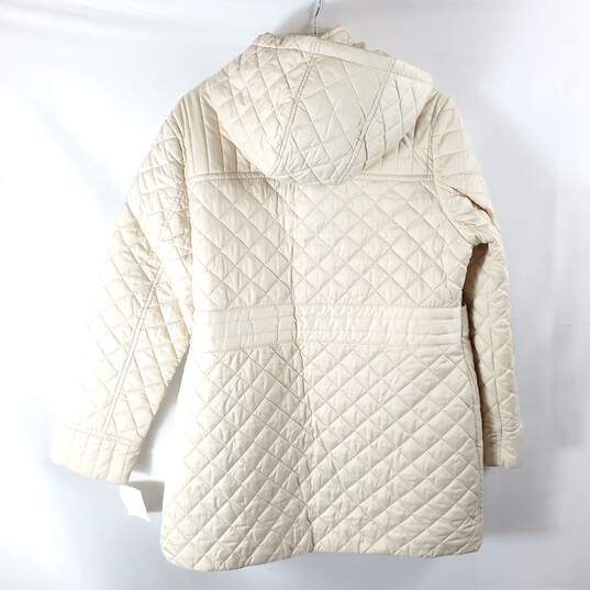 Croft & Barrow Women Ivory Quilted Jacket L NWT image number 5