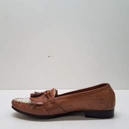 Cole Haan Brown Leather Woven Kiltie Tassel Loafers Shoes Men's Size 8.5 M alternative image