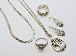 925 Sterling Silver Iolite Layering Jewelry Lot