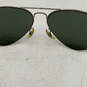Mens Black Thin Metal Frame Polarized Large Aviator Sunglasses image number 3