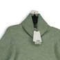 NWT Womens Green Knitted Turtleneck Long Sleeve Pullover Sweater Size L image number 3