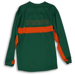 Nike University Of Miami Green Orange Jersey For Mens Size L alternative image