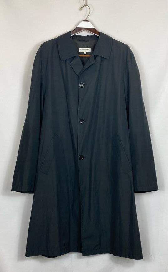 Giorgio Armani Men Black Coat Size 40 image number 1