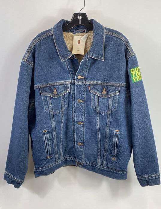 Levi's Blue Jean Jacket - Size Large image number 1