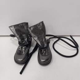 Women's Trippen Silver & Black Boots