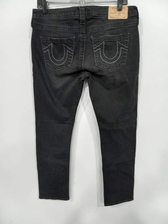 True Religion Boyfriend Style Black Jeans Size 28 image number 2