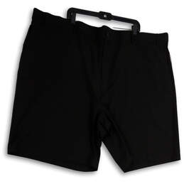 NWT Mens Black Expandable Waistband Stretch Sun Protection Chino Shorts 54