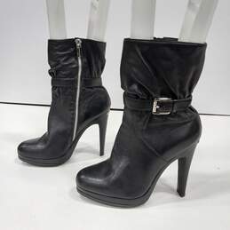 Women's Michael Kors VERONICA Black Leather Ankle Boots Size 8M