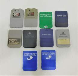 10ct Sony PS1 Memory Card Lot