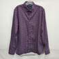 Ted Baker MN's Purple Printed Long Sleeve Button Shirt. Size 4 image number 1