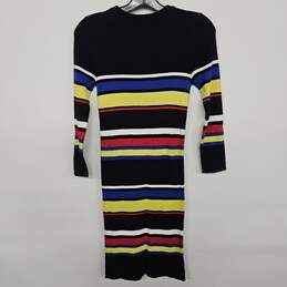 Multi-Colored Striped Sweater Dress alternative image