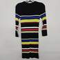 Multi-Colored Striped Sweater Dress image number 2