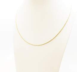 Elegant 14k Yellow Gold Rope Chain Necklace 8.6g alternative image